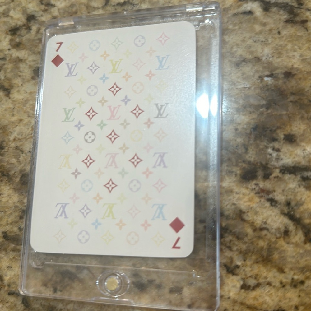 Authentic LV card (7 of Diamonds)